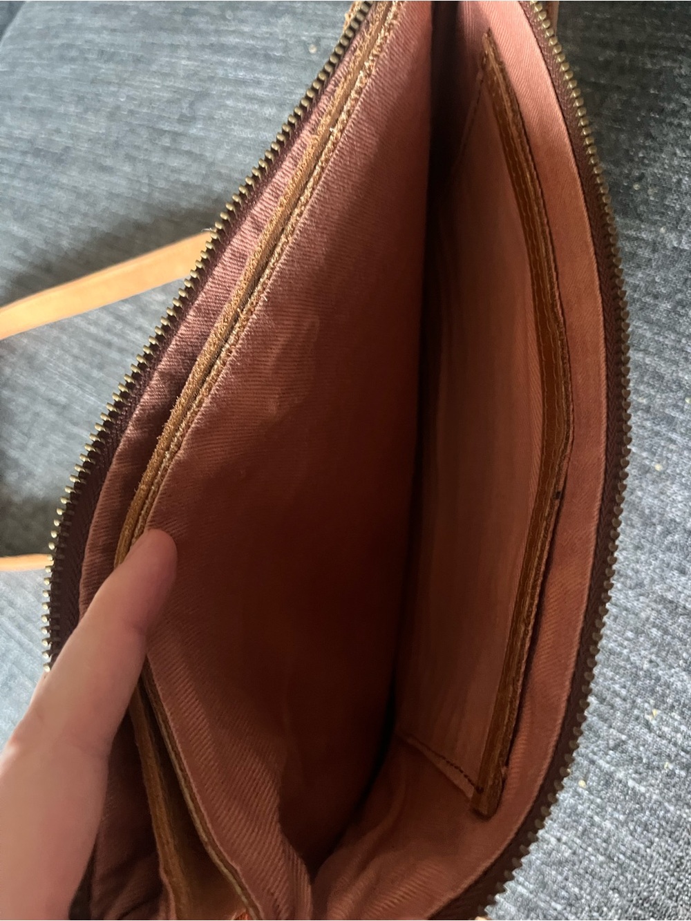 Able Brown Leather Crossbody Bag - Picture 4 of 5